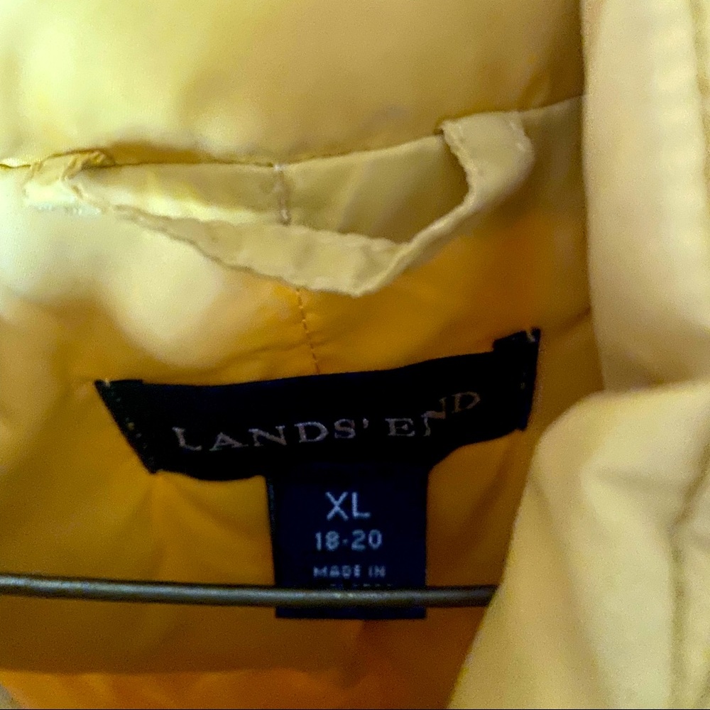 Lands’ End yellow Puffer Vest
